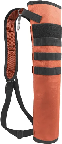 Vista 23 de Carcaj de flechas de tiro con arco ligero para la espalda de doble uso plegable compacto con sistema Molle colgado para tiro al blanco