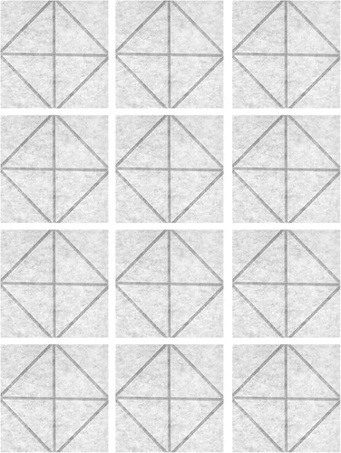 Vista 9 de of 12 Soundproof Foam Tiles Adhesive Wall Panel Polyester Texture Wall Panel Foam Panels Acoustics White