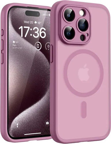 Vista 119 de TOCOL Funda para iPhone 11, compatible con Magsafe, protección completa de cámara, imanes integrados, protección contra caídas, funda translúcida