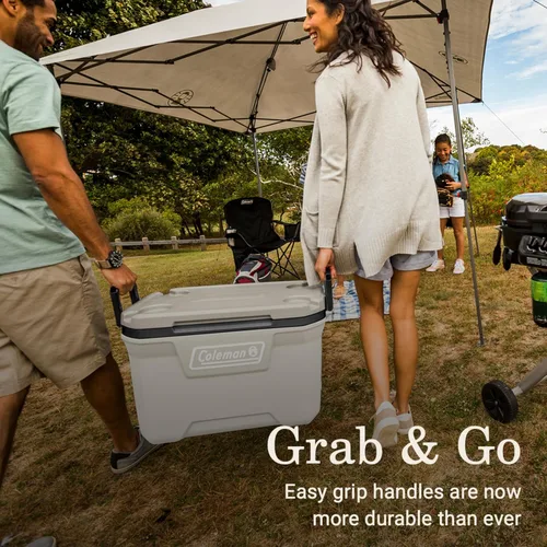 Vista 6 de Coleman Classic Series Insulated Portable Cooler, Leak-Resistant Outdoor Hard Cooler Keeps Ice up to 5 Days, 52/70/120/150 Quart