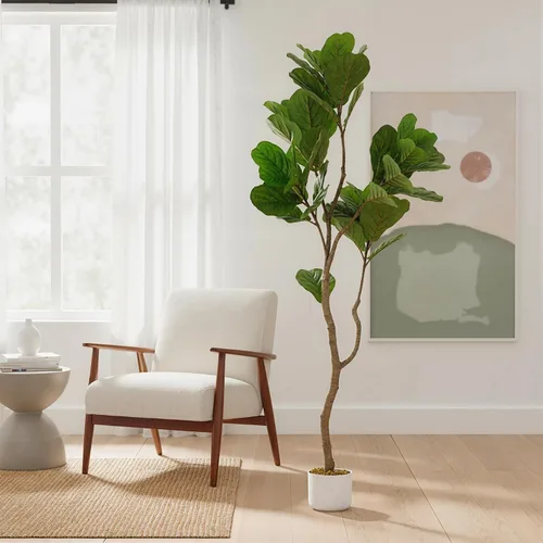 Vista 36 de GarveeHome Árbol de buganvilla artificial de 5 pies, planta de buganvilla de seda sintética con maceta, decoración interior y exterior, planta
