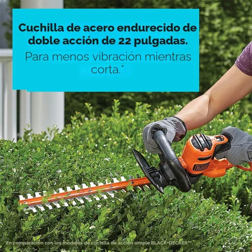 Vista 3 de BLACK+DECKER BEHT350FF - Cortasetos eléctrico de 22 pulgadas