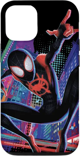 Vista 28 de Marvel Spider-Man Into The Spider-Verse Miles Morales City - Carcasa para iPhone 17