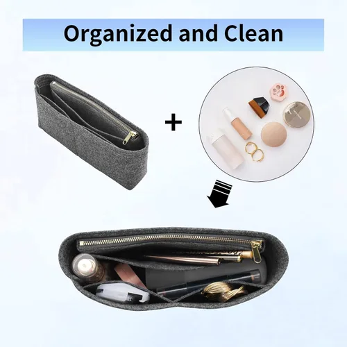 Vista 3 de LOUKAYCCI Organizador de fieltro para bolso con cremallera, bolsa de hombro GG Marmont Matelasse, bolsa organizadora para mujer, bolsa