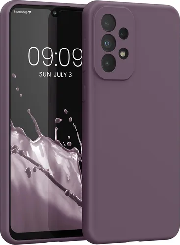 Vista 107 de kwmobile Funda Compatible con Samsung Galaxy A14 5G - Funda de teléfono de TPU y silicona con acabado suave - Verde Lima