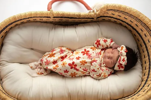 Vista 132 de Three Little Tots Vestido de corbata anudada para bebé recién nacido - Bebé