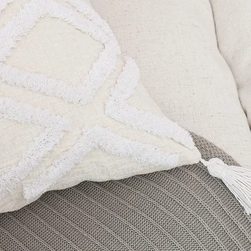 Vista 5 de PLWORLD - Funda de almohada con diseño boho de diamantes (1 unidad)