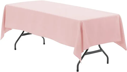 Vista 60 de Your Chair Covers - Mantel rectangular de poliéster sin costuras de alta calidad de 60 pulgadas de ancho x 102 pulgadas de largo - Negro - Mantel