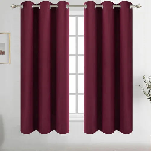 Vista 35 de Diraysid Cortinas opacas beige con ojales para dormitorio, con aislamiento térmico, cortinas de oscurecimiento de habitación, 38 x 54 pulgadas, 2