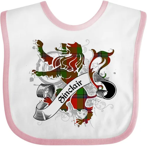Vista 13 de inktastic Sinclair Tartan Lion Baby Bib