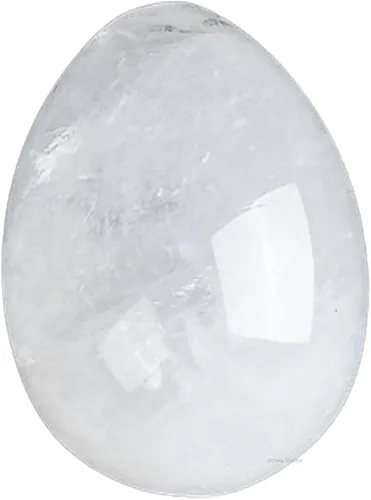 Vista 6 de Erliway Huevos de cristal de amatista natural para el día de Pascua, huevo de piedra de palma de 1.2 x 0.8 pulgadas, piedras preciosas pulidas