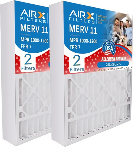 Vista 5 de AIRX FILTERS WICKED CLEAN AIR. Filtro de aire 16x20x5 MERV 11 compatible con Lennox X0582 Filtro de aire Paquete de 2