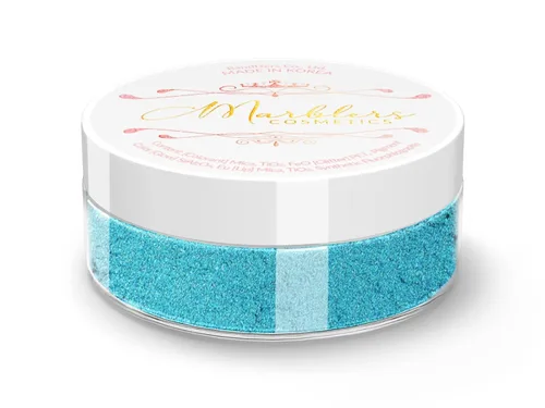 Vista 205 de MARBLERS Polvo de mica natural grueso [perla azul acero] 0.11 onzas (0.11 oz) altamente pigmentado no tóxico, vegano, libre de crueldad animal
