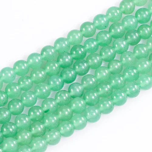 Vista 25 de Cuentas de gemas naturales redondas sueltas para fabricación de joyas DIY, energía de cristal, curación. 1 filamento de 38 cm (Amazonita, 4 mm