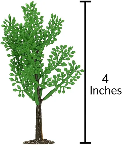 Vista 3 de Oasis Supply Ramas de 4 pulgadas con soportes, juego de 12 piezas para decoración de pasteles, temas forestales, paisajes y paisajes de fiesta