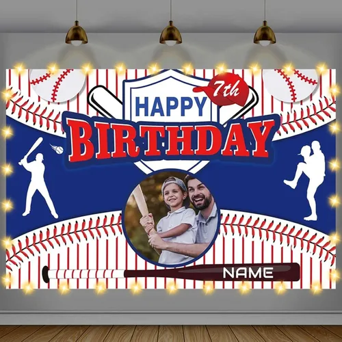 Vista 8 de Cartel de feliz cumpleaños beige personalizado para telón de fondo grande de feliz cumpleaños, globo aerostático, fiesta, interior y exterior