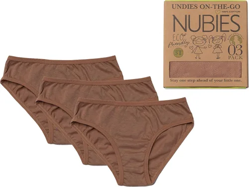 Vista 5 de NUBIES Undies On-the-Go Underwear Toddlers Eco-Friendly Biodegradable Tagless Premium Soft Cotton Briefs (3-Pack)