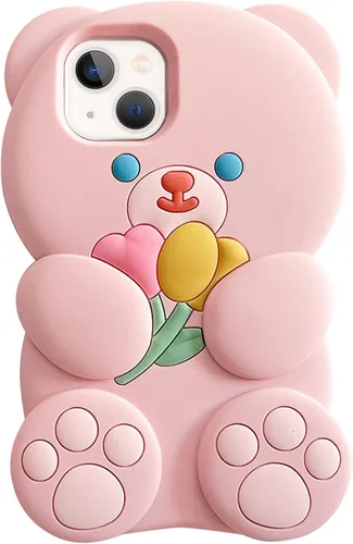Vista 12 de UnnFiko Fundas para teléfono de iPhone 7/8 para mujeres y niñas, funda de goma suave con diseño retro clásico 3D, carcasa protectora de silicona
