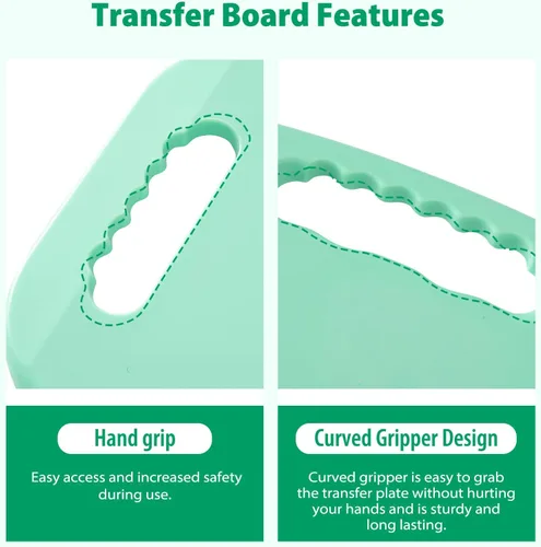 Vista 3 de Tabla de transferencia con hoja deslizante, elegible para FSA, dispositivo de asistencia deslizante para traslados o personas mayores de silla