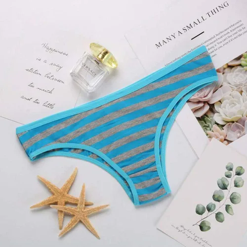 Vista 3 de Nightaste Paquete de 10 bragas de tanga de algodón para mujer con cobertura media de espalda