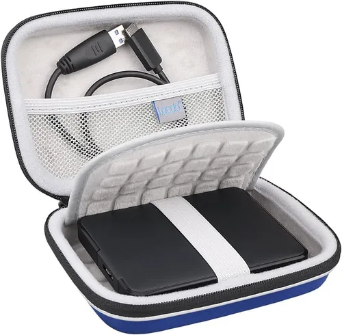 Vista 11 de Lacdo EVA funda de viaje a prueba de golpes para disco duro externo portable de 2.5 pulgadas, GPS, cámara y batería externa
