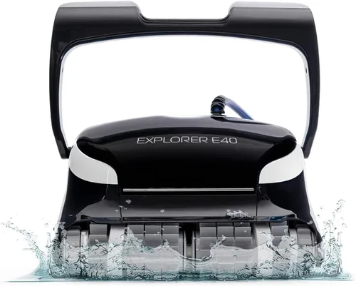 Vista 10 de Dolphin (Modelo 2025) Explorer E25 Robot limpiador de piscinas con Wi-Fi, ideal para piscinas de hasta 15,24 m - Cepillo de limpieza de línea