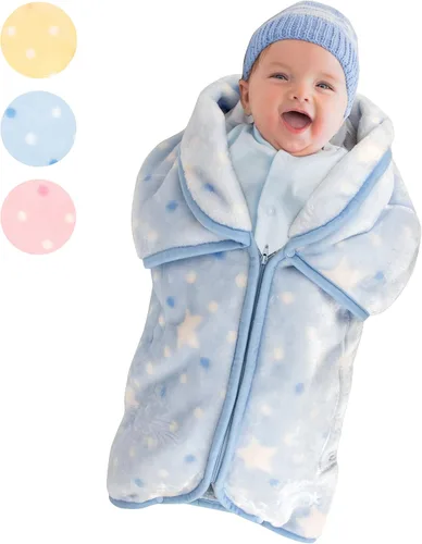 Vista 9 de JOIE BEAN Manta de envolver ajustable para bebé, manta para niños pequeños y bebés, saco de dormir 2 en 1, saco de dormir y manta portátil