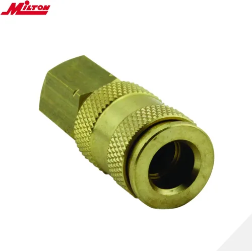 Vista 2 de Milton S-217 Juego de acoplador NPT de 1/4 de pulgada estilo V y clavijas, 6 piezas