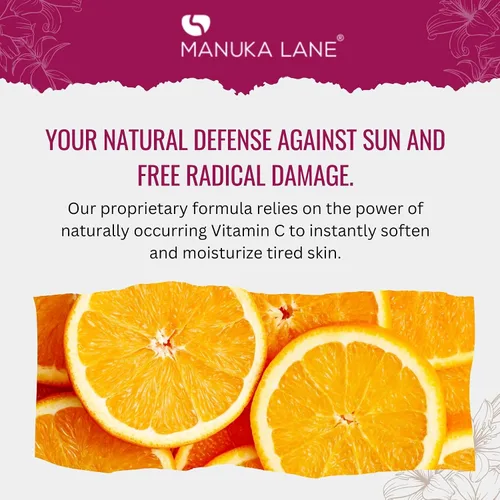 Vista 2 de Manuka Lane Régimen completo de cuidado de la piel con vitamina C Incluye (1) crema de día, (1) crema de noche, (1) suero facial, (1) ojo