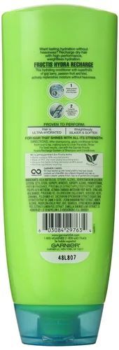 Vista 2 de Garnier Fructis Hydra - Acondicionador de recarga para cabello normal a seco, 13 onzas líquidas