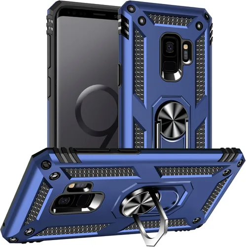 Vista 40 de Yiakeng Funda para Samsung Galaxy S8, Samsung S8, funda protectora de grado militar con anillo para Samsung Galaxy S8 (verde militar)