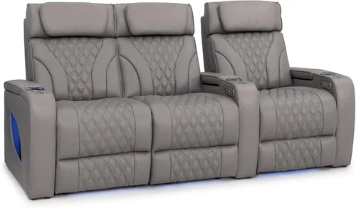 Vista 31 de Seatcraft Luminis LT - Asiento de cine en casa, reclinable, color rojo