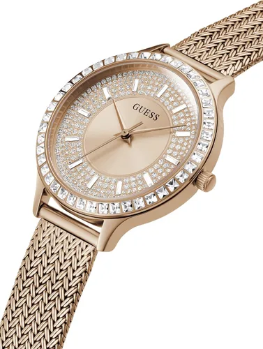 Vista 5 de GUESS Reloj de vestir de cuarzo para mujer con correa de acero inoxidable oro rosa 16 Modelo GW0402L3