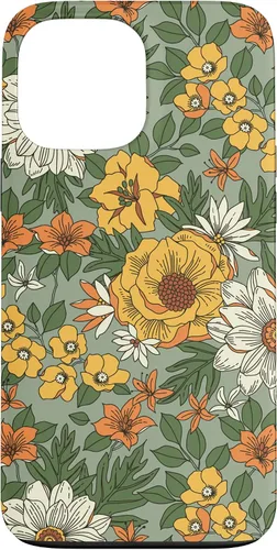 Vista 24 de Yellow Wildflower Summer Flowers Botanical Graphic Floral Case for iPhone 16