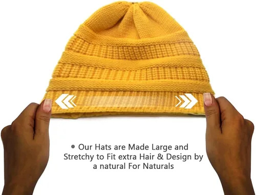 Vista 3 de Beautifully Warm Womens Winter Hat Slouchy Beanie Satin Lined Hat for Women