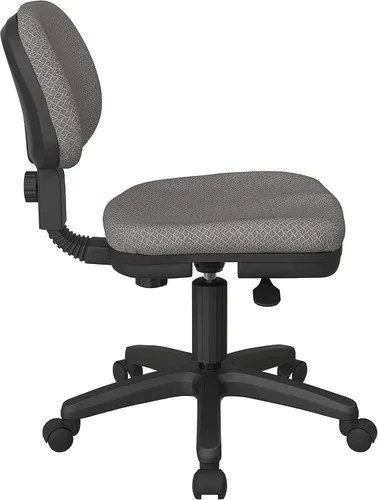 Vista 3 de Office Star SC Series - Silla de oficina ajustable básica con asiento y respaldo de espuma acolchados, tela de pedernal interlink
