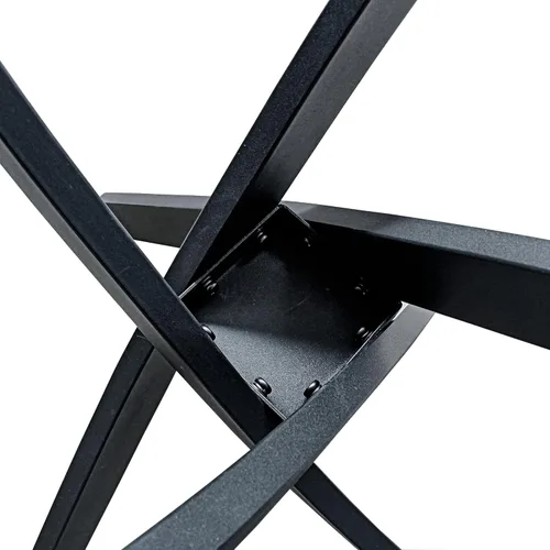 Vista 7 de Mesa de centro de vidrio templado con patas de metal, mesa rectangular moderna para sala de estar en casa, oficina, sala de estar