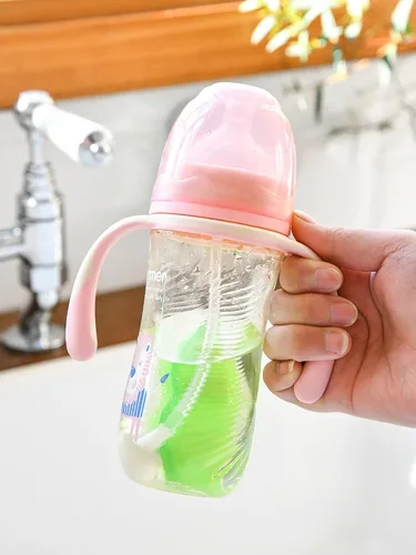 Vista 3 de Limpiador de Botellas Mágico de Frijoles, Esponja de Limpieza de Botella de Frijoles Reutilizable, Esponja de Botella Resistente al Calor