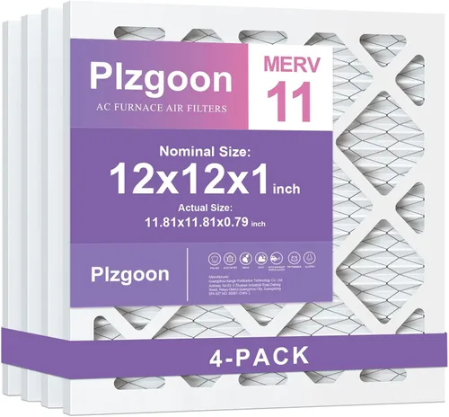 Vista 20 de Filtros de Aire 10x10x1 MERV 8 MPR 600 Paquete de 4 Filtros Plisados para Hogar HVAC AC Calefacción Filtros de Aire Acondicionado para Casa Oficina