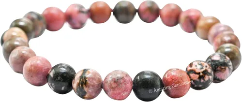 Vista 592 de Amazing Gemstone Crystal Bracelet for Women Men's Gifts - Protection Healing Crystal Bracelet - 8mm Gemstone Beaded Stretchable Bracelet Pulseras