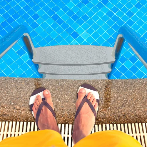 Vista 7 de Goovilla - Escalera de repuesto para piscina, paquete de 3, 18 pulgadas, universal, color gris