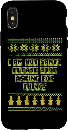 Vista 5 de iPhone 12 mini I Am Not Santa Stop Asking Things Christmas Parents Xmas Case