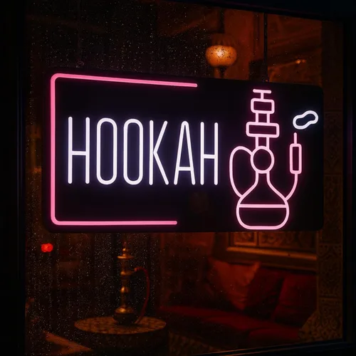 Vista 7 de Señal LED 'CBD' con icono de hoja por SMOKE SHOP LED – Vida útil nominal de 50,000 horas, ¡atrae a más clientes! - Letrero LED de neón de CBD