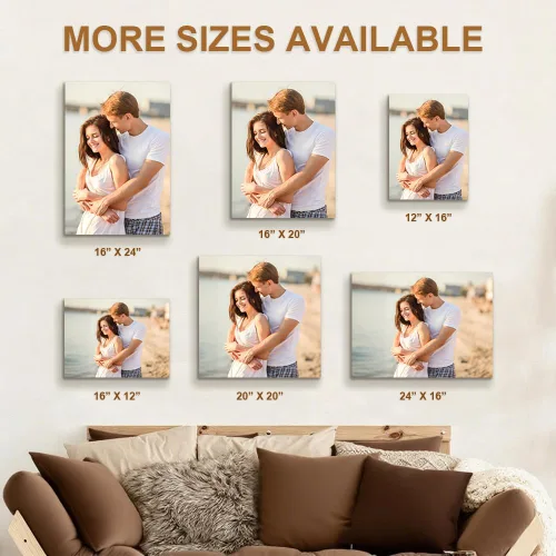 Vista 5 de HomeLifairy Impresiones en lienzo personalizadas con tus fotos, impresiones de lienzo personalizadas enmarcadas para bodas, decoración del hogar