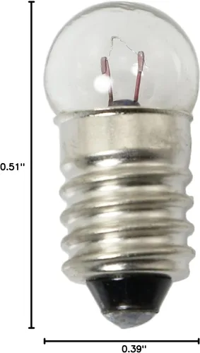 Vista 7 de Kit de mini bombillas E10 de 1.5 V/0.3 A con base de tornillo en miniatura y 10 bombillas E10 doradas, soportes de base para circuito