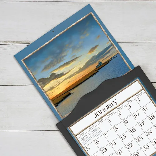 Vista 5 de Lang, Marco de calendario de pared clásico, diamante negro