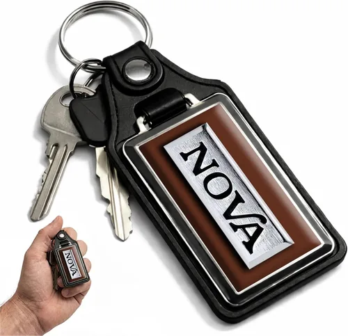 Vista 41 de Brotherhood Car Key Chain for Nova - Classic Models Keychain for Men and Blanco antiguo - Personalizado 1975