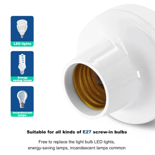 Vista 4 de Adaptador de enchufe de luz, control remoto de protocolo Zigbee,Adaptador de bombilla E26/E27, control remoto de aplicación, adaptador de corriente