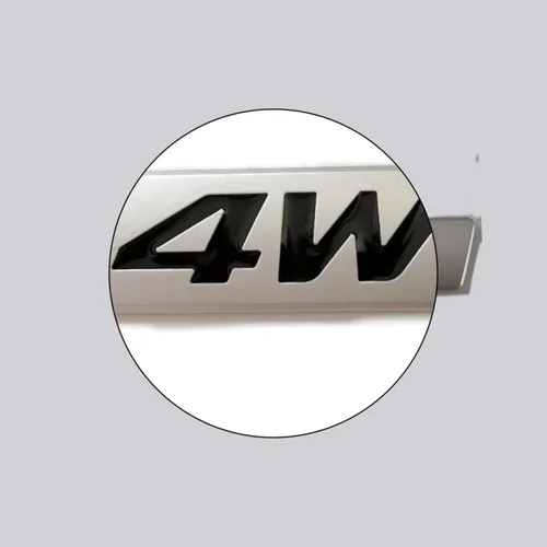 Vista 3 de 2 piezas de metal 3D 4WD emblema capó puerta lateral guardabarros puerta elevador puerta puerta trasera tronco autoadhesivo, placa de identificación