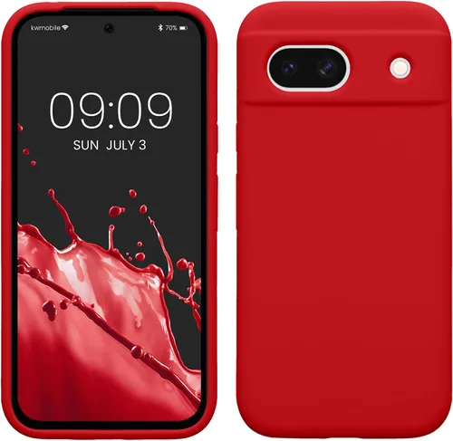 Vista 52 de kwmobile Funda Compatible con Google Pixel 6 Pro - Funda de Teléfono de Silicona TPU con Acabado Suave - Azul Caribe